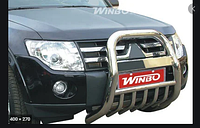 Защита переднего бампера (A126213) Winbo для Mitsubishi Pajero Vagon 2007-