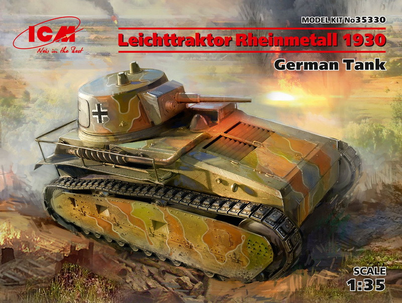 Пластикова модель 1/35 ICM 35330 німецький танк Leichttraktor Rheinmetall 1930, фото 1