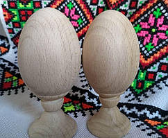 Яйце  дерев'яне на підставці 12,5 *6см