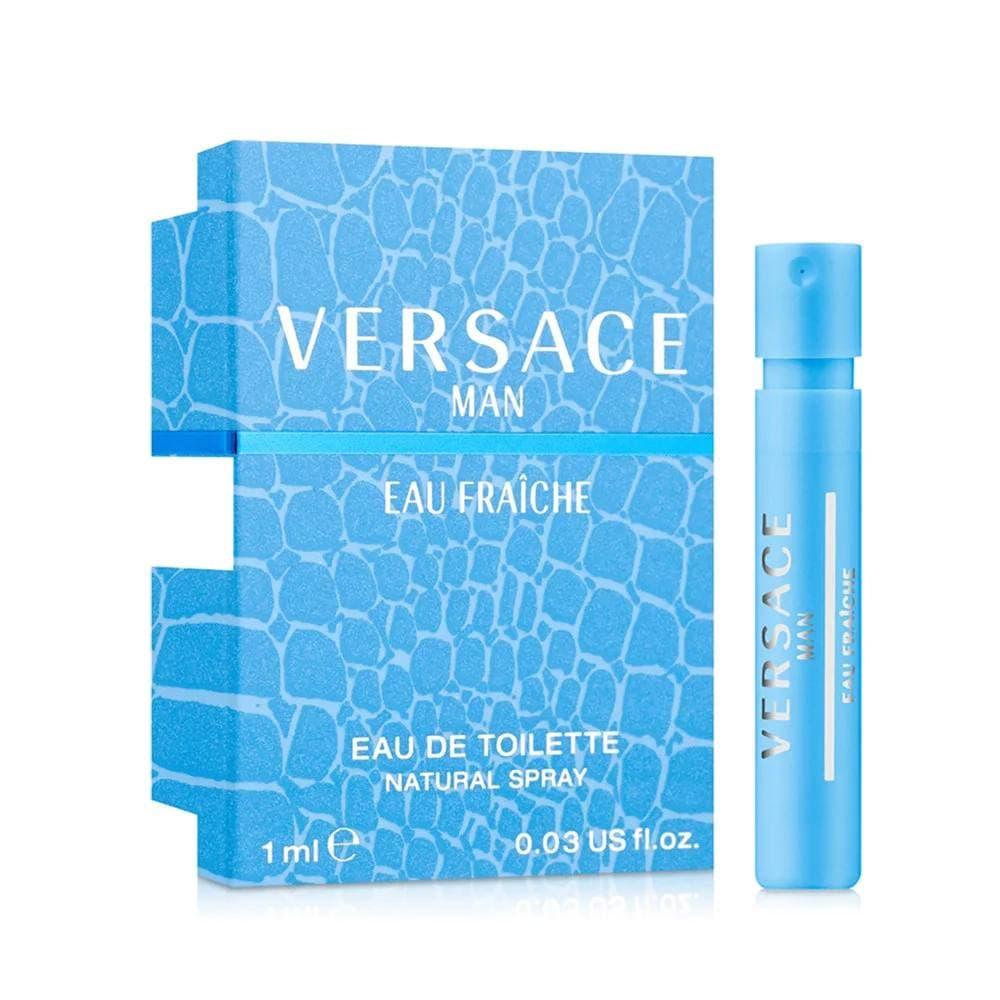 Чоловіча туалетна вода Versace Man Eau Fraiche 1 мл пробник оригінал, літній деревно-цитрусовий свіжий аромат, фото 1