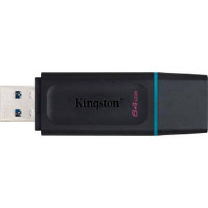USB 3.2 флеш накопичувач 64GB Kingston DataTraveler Exodia (DTX/64GB) слайдер чорн.+син. новий