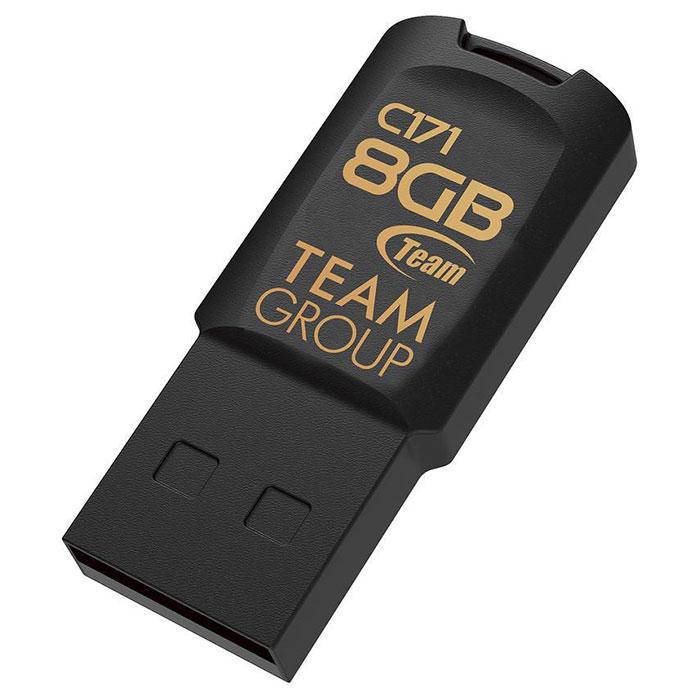 USB 2.0 флеш накопичувач 8GB Team C171 (TC1718GB01) чорний новий, фото 1