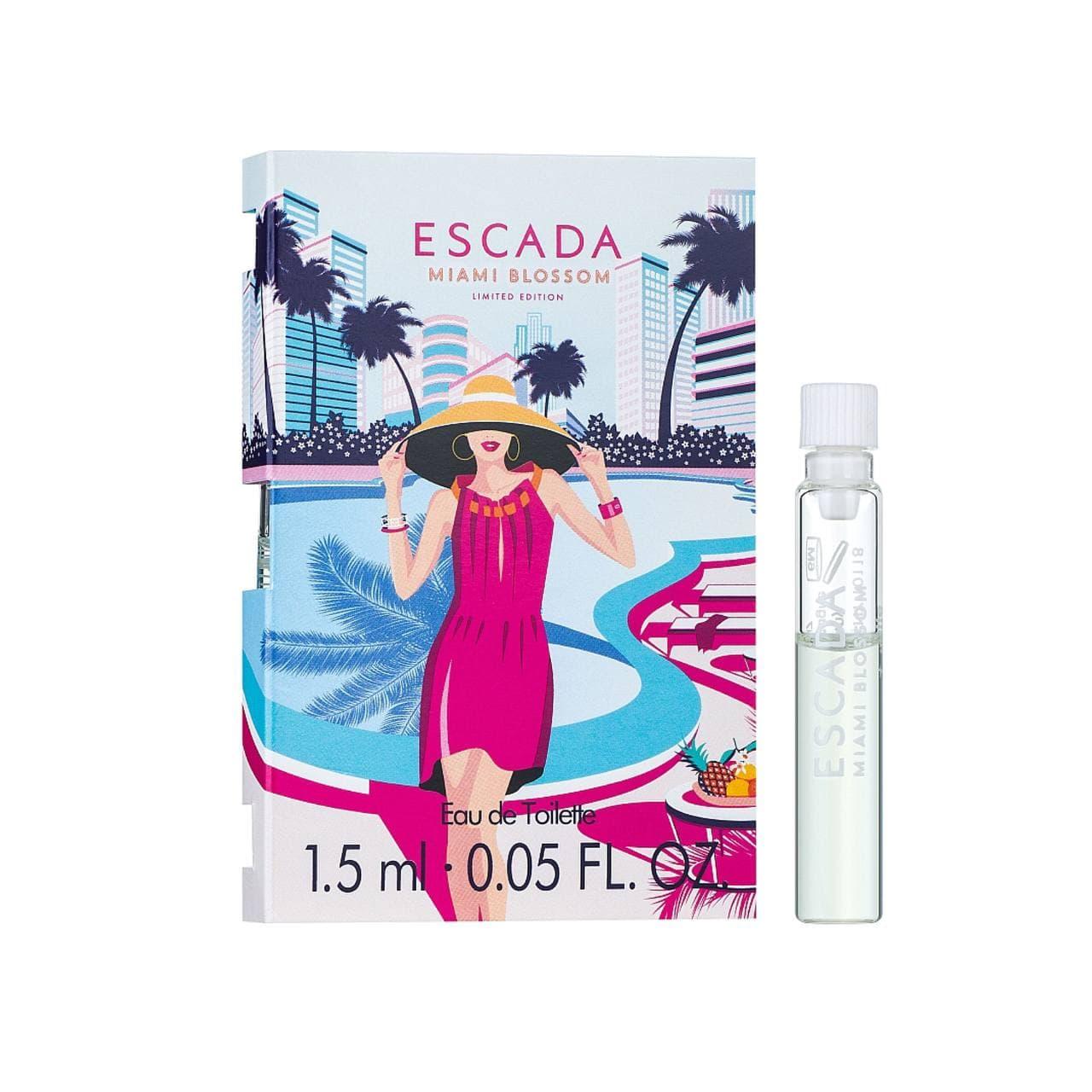 Туалетна вода Escada Miami Blossom 1,5 мл пробник оригінал, літній квітково-фруктовий аромат для жінок