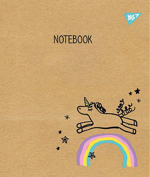 Зошит для записів А5/12 лінія YES "Sketch animal" крафт 765070 G-Rich