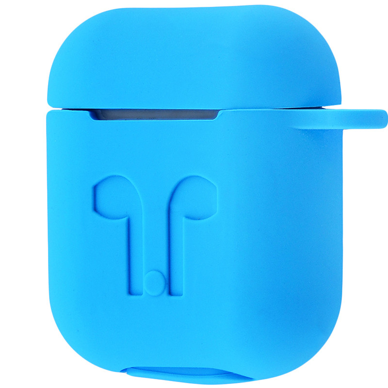 Чохол для навушників AirPods 1/2 блакитний, фото 1