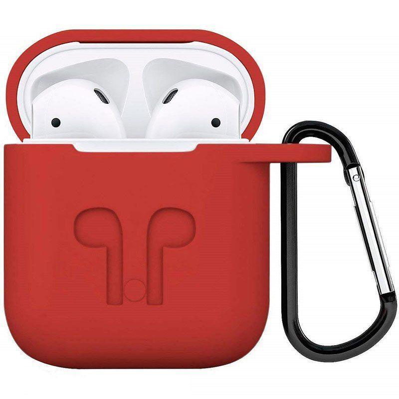 Чохол для навушників AirPods 1/2 червоний