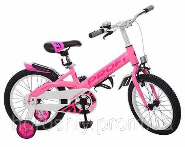 Двухколесный детский велосипед розовый для девочки от 3 лет со ...