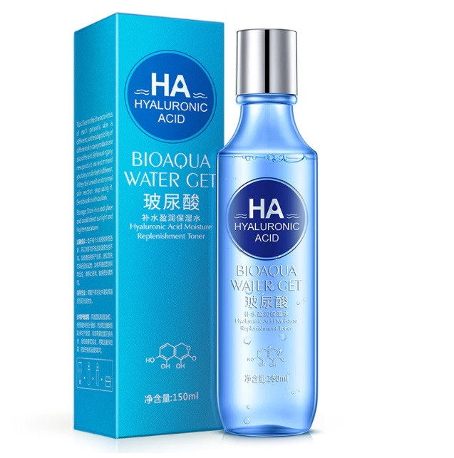 Тонер з гіалуроновою кислотою Bioaqua для обличчя HA Water Get Hyaluronic Acid Moisture Toner, 150 мл