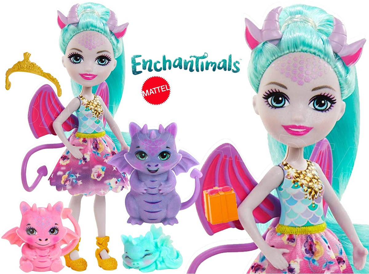 Кукла Енчантімалс сум'я дракона Enchantimals Deanna dragon gjx 43 Dragon сім'ї Enchantimals Royals