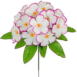 Штучні квіти букет Фіалка кольорова бордюр, 23 см