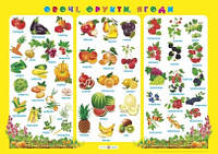 Овочі, фрукти, ягоди. Плакат