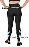 Легінси лосини з високою посадкою Спортивні лосини великих розмірів Жіночий одяг для фітнесу Valeri 1203, фото 2