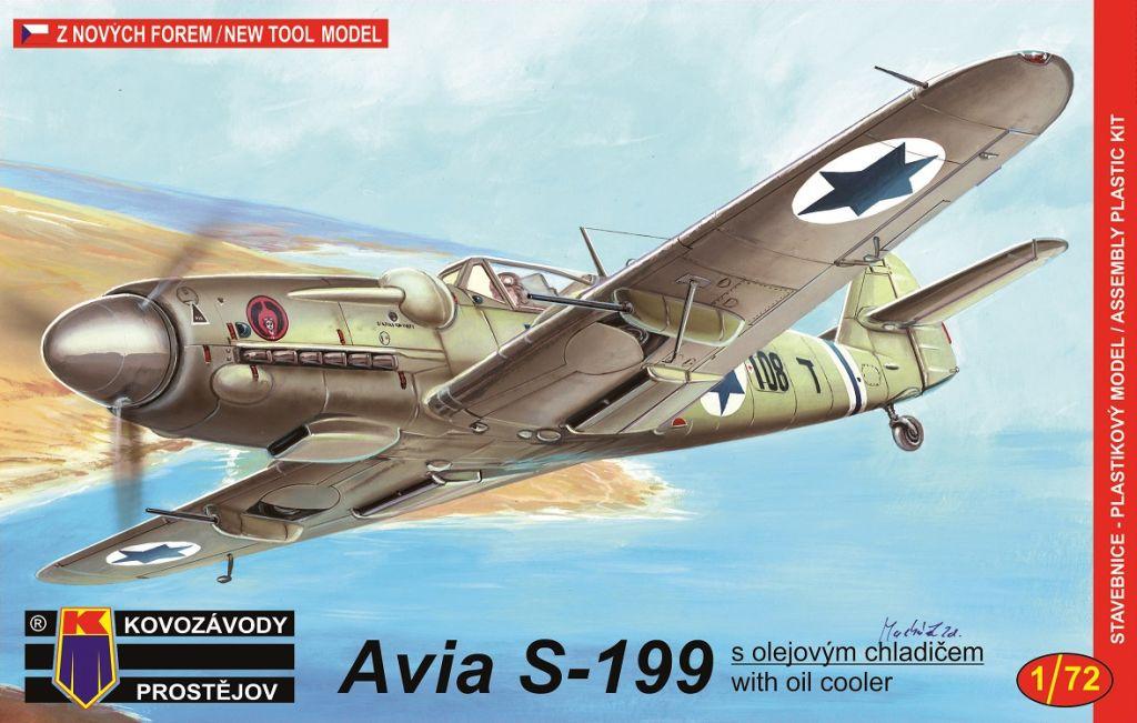 Пластикова модель 1/72 Kovozavody Prostejov 0049 Чехословацький літак Avia S-199 w/oil cooler, фото 1