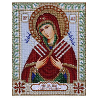 Богородица Семистрельная. Схема для вышивки иконы бисером ВДВ Т-0386