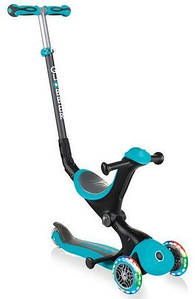 Самокат с сиденьем 3 в 1 Globber GO-UP Deluxe Lights Lime