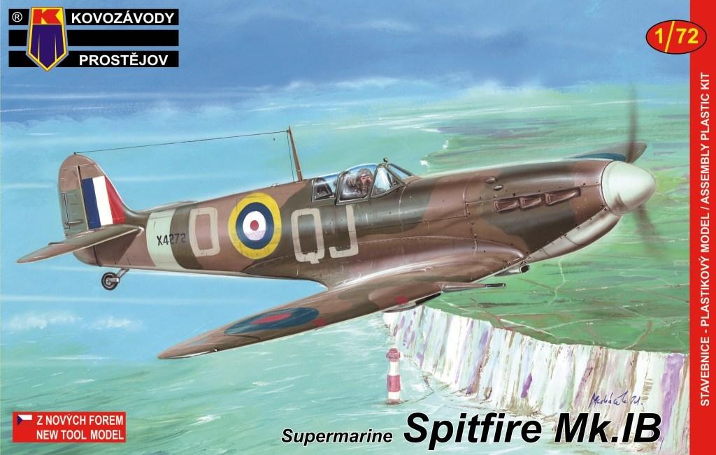 Пластикова модель 1/72 Kovozavody Prostejov 0055 британський винищувач Supermarine Spitfire Mk.IB