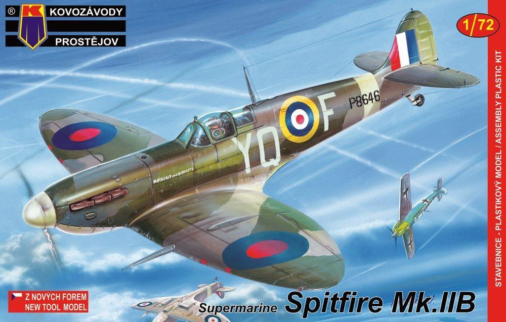 Пластикова модель 1/72 Kovozavody Prostejov 0056 британський винищувач Supermarine Spitfire Mk.IIB
