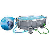 Басейн BestWay 5614А каркасний 300 х 200 х 84 см, фільтр-насос 1249 л/год, фото 4
