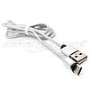 Магнітний кабель Type-C to USB 2.0 (срібло) ганчірний, 1 м, фото 7