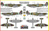 Пластикова модель 1/72 Kovozavody Prostejov 0058 британський винищювач Supermarine Spitfire Mk.VB Cz.pilots, фото 3