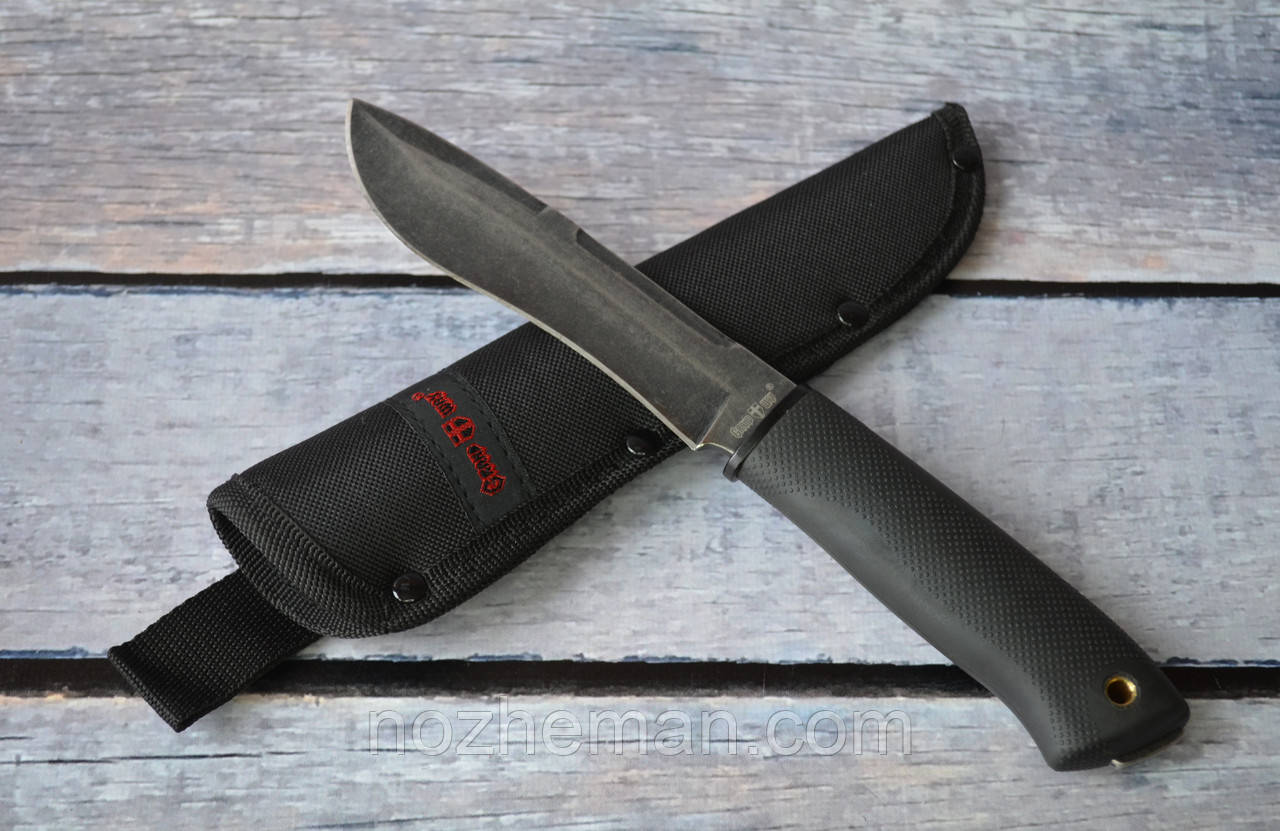 Ніж нескладний Гепард-4, з антибліковим покриттям та гумовою рукояткою, фото 1