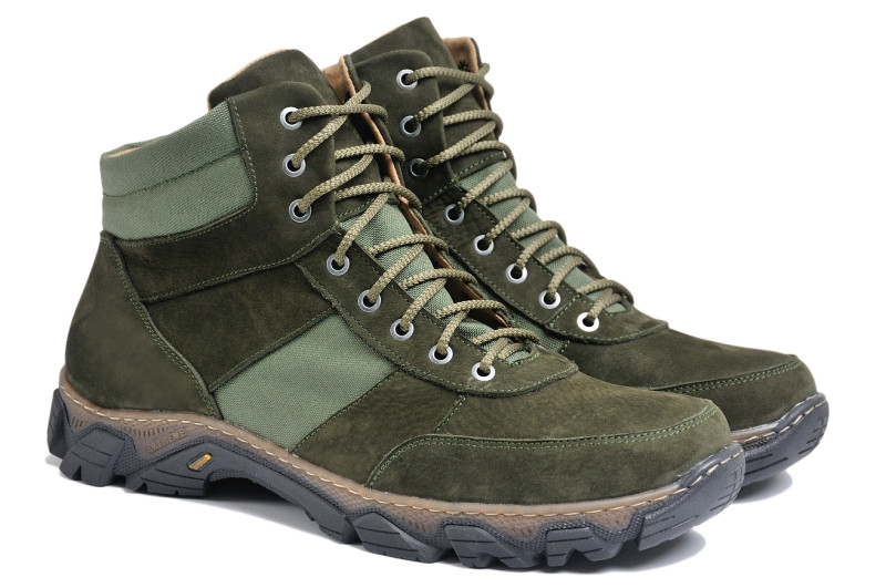 Берці чоловічі шкіряні великих розмірів Taurus Olive 577 р. 46 47 48 49 50