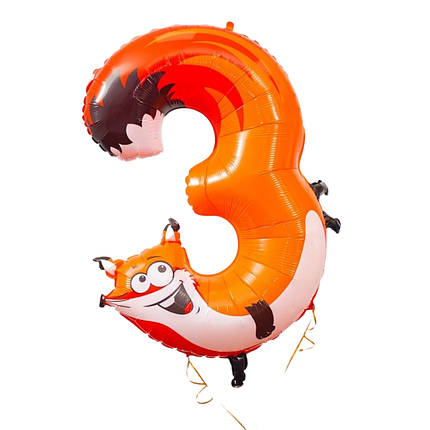 Кулька цифра 3 Лисиця, фото 1
