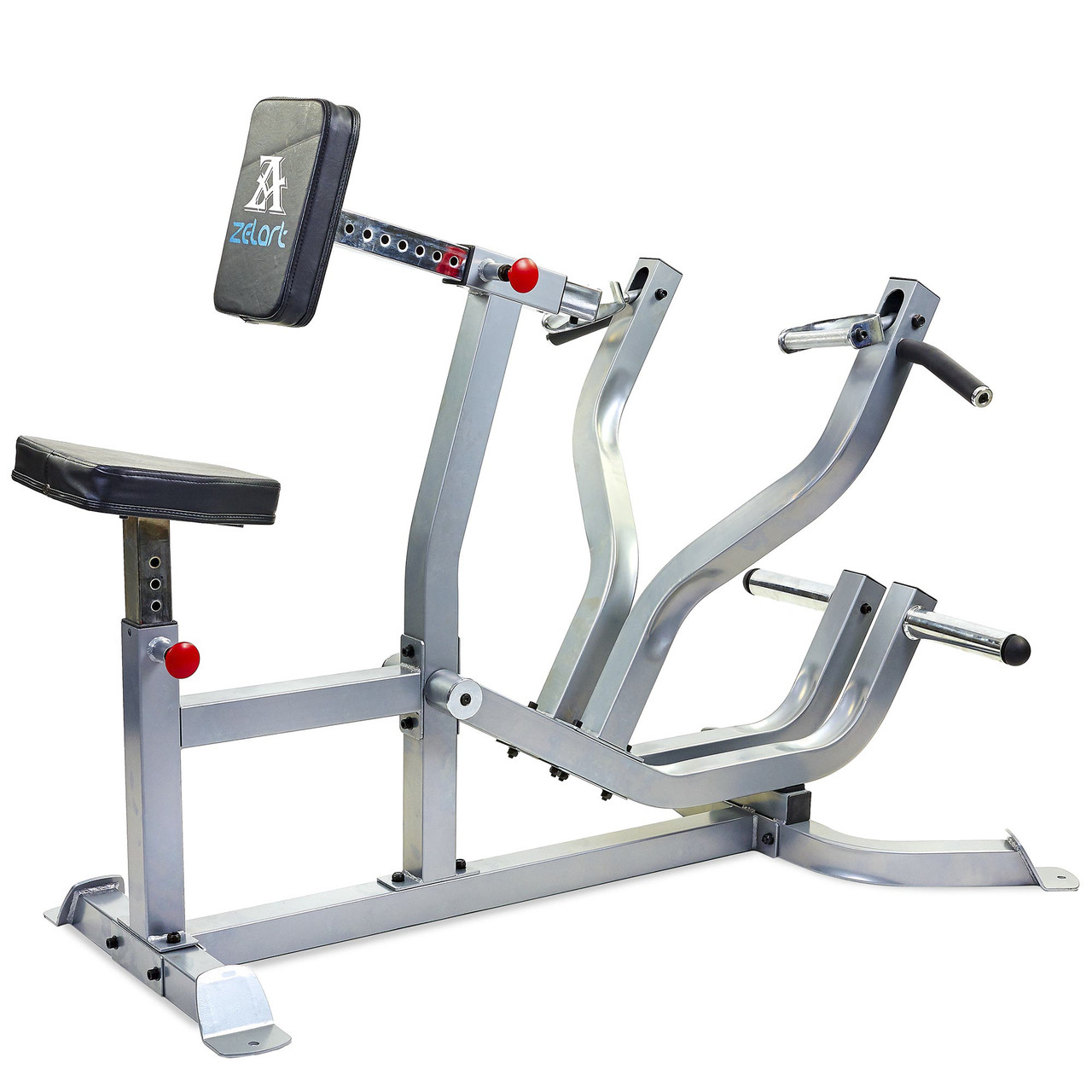 Тренажер тяга к груди с упором Zelart AX1026 Seated Row Machine серый ...