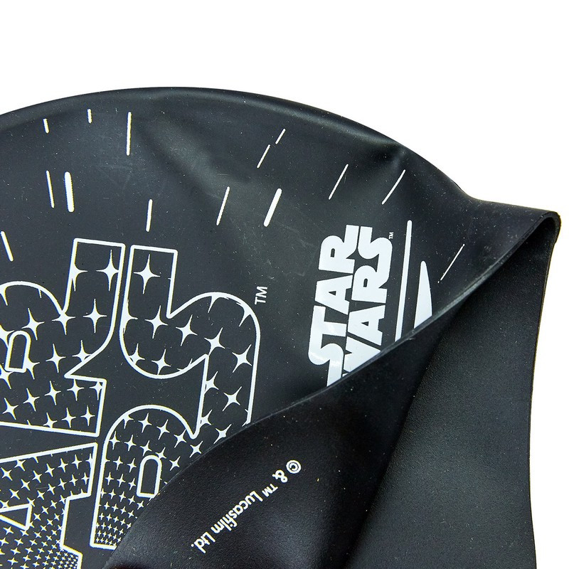 Шапочка для плавания детская SPEEDO JUNIOR SLOGAN PRINT 808386C353 Star Wars черный-белый - фото 2 - id-p1373641582