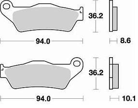 Мотоколодки Braking 794SM1 аналог BREMBO 07BB28SP / FERODO FDB2039P/ EBC FA363 /TRW MCB707 /SBS 742