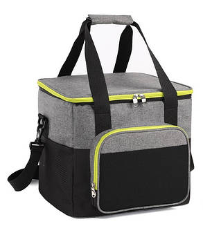 Сумка-холодильник Time Eco TE-320S, 20 л, сіра з чорним, фото 1