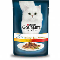Gourmet (Гурме) Perle Duo пауч для кошек с курицей и говядиной 85г*26шт.