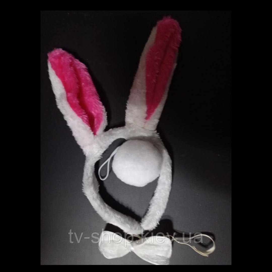 Набір аксесуарів Зайчик (вушка,віст,метелик), фото 1