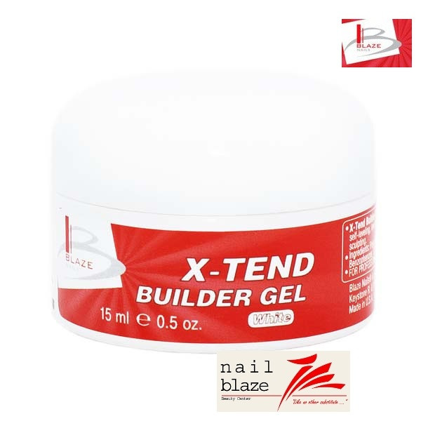Гель Blaze X-Tend Builder white Gel, 15 мл білий