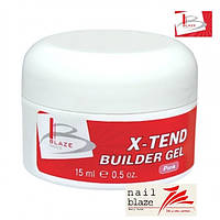 Гель Blaze X-Tend Builder Clear Pink Gel, 15 мл розовый