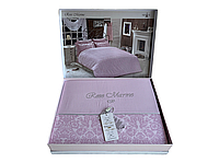 Комплект постельного белья Maison D'or Rose Marine Pink сатин 220-200 см розовый