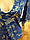 Блуза-кофточка жіноча 3/4 рукав синя ошатна Societa, фото 3