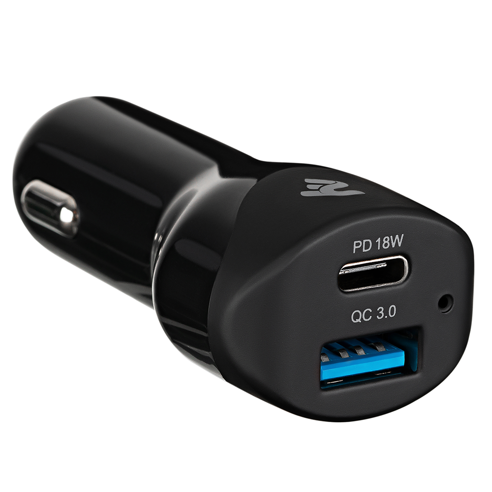 Зарядное устройство в прикуриватель 2E Dual USB + Type-C Quick Charge 3.0 Black (2E-ACR36WPDQC) - фото 4 - id-p1357776206