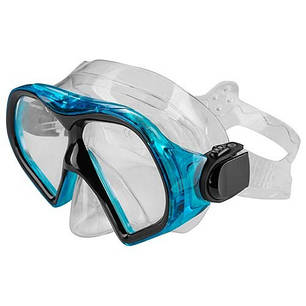 Набір маска та трубка для плавання блакитна Dolvor PVC 9510P, фото 3