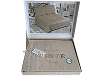 Комплект постельного белья Maison D'or Adrienne Beige бамбук 220-200 см бежевый