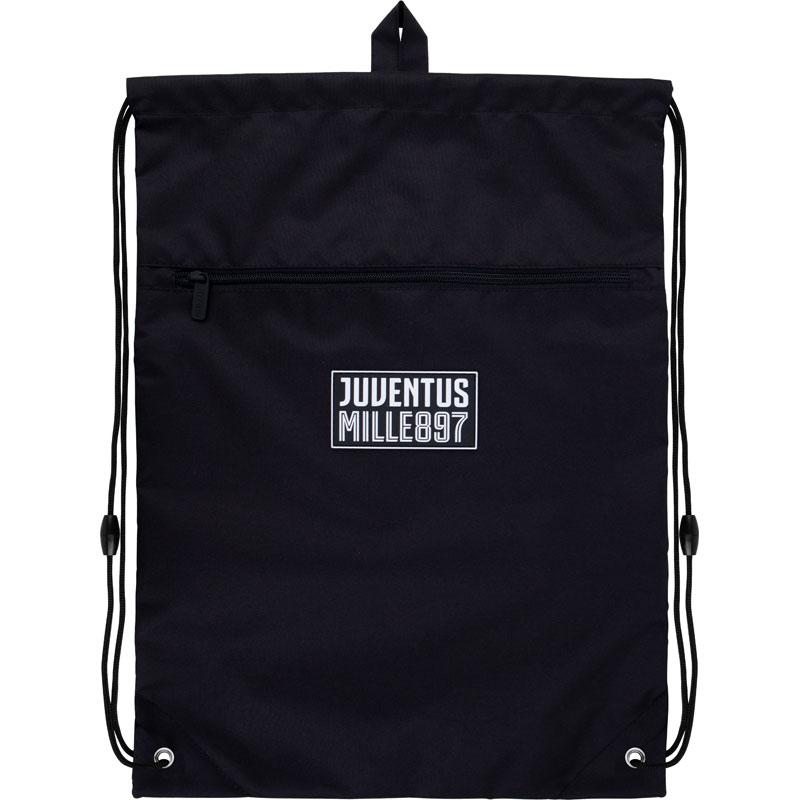 Сумка для взуття з кишенею Kite Education FC Juventus (JV21-601L) 128 г 49x36 см чорний