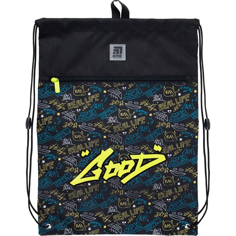 Сумка для взуття з кишенею Kite Education Be sound (K21-601L-23) 128 г 49x36 см принт