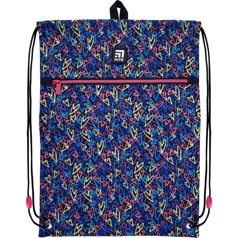 Сумка для взуття з кишенею Kite Education (K21-601L-5) 128 г 49x36 см принт
