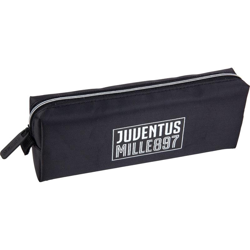 Пенал Kite FC Juventus (JV21-642) 40 г 19x6,5x3,5 см чорний
