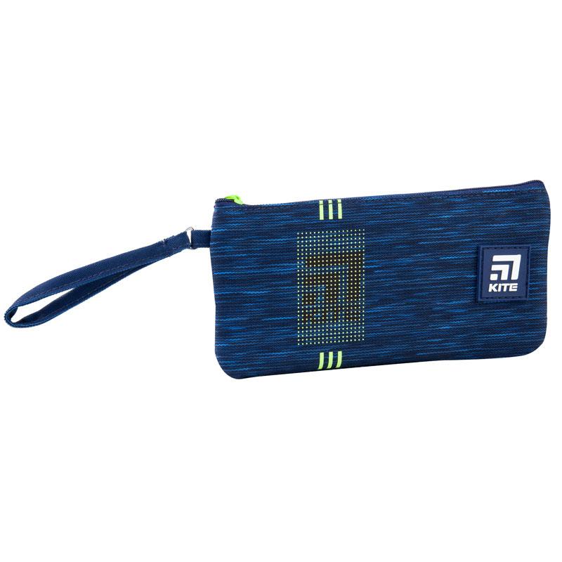 Пенал Kite (K21-664-2) 40 г 20x10x1,5 см синій, принт