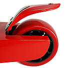 Самокат триколісний складаний самокат зі світними колесами МОД (1616) Червоний, фото 3