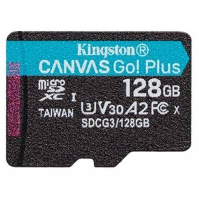 Картка пам'яті MicroSDXC 128GB UHS-I U3 Kingston Canvas Plus R170 W90MBs (SDCG3/128GBSP), фото 2