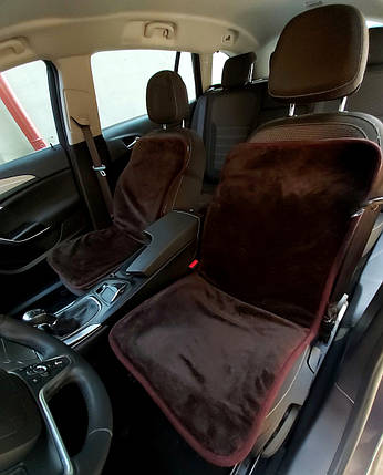 Хутряні автомобільні накидки авточохли на сидіння автомобіля з овечої шерсті автонакидки чохли з овчини К2, фото 1