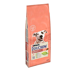 Корм Dog Chow Adult Sensetive Дог Чау Сенсетів для дорослих собак з лососем 14кг