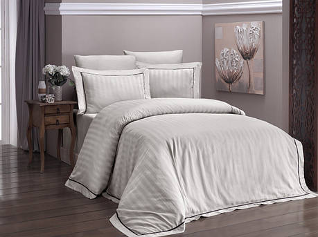 Набір постільної білизни First Choice DELUXE Satin "NOVEL LINE / kum" DLX 16, фото 1